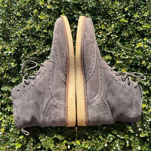 Unbranded Men's Gray Suede Chukka Boots Lace Up Size 10 - Picture 8 of 12